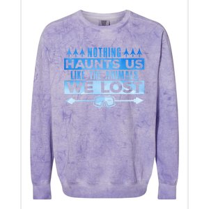 Spearfishing Nothing Haunts Us Dive Fish Hunting Harpoon Gift Colorblast Crewneck Sweatshirt