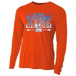 Spearfishing Nothing Haunts Us Dive Fish Hunting Harpoon Gift Cooling Performance Long Sleeve Crew