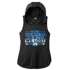 Spearfishing Nothing Haunts Us Dive Fish Hunting Harpoon Gift Ladies PosiCharge Tri-Blend Wicking Draft Hoodie Tank