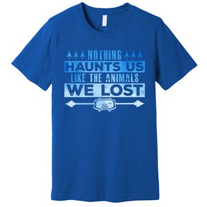 Spearfishing Nothing Haunts Us Dive Fish Hunting Harpoon Gift Premium T-Shirt