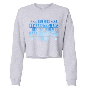 Spearfishing Nothing Haunts Us Dive Fish Hunting Harpoon Gift Cropped Pullover Crew