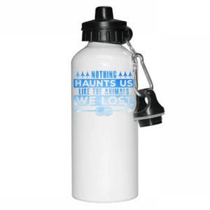 Spearfishing Nothing Haunts Us Dive Fish Hunting Harpoon Gift Aluminum Water Bottle