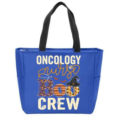 Scary Nurse Halloween Ghost Spider Oncology Nurse Boo Crew Gift Zip Tote Bag