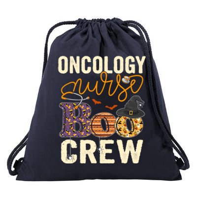 Scary Nurse Halloween Ghost Spider Oncology Nurse Boo Crew Gift Drawstring Bag