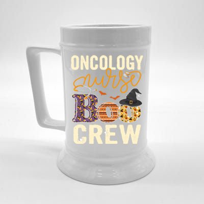 Scary Nurse Halloween Ghost Spider Oncology Nurse Boo Crew Gift Beer Stein