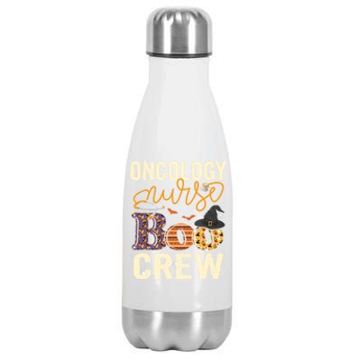 Scary Nurse Halloween Ghost Spider Oncology Nurse Boo Crew Gift Stainless Steel Insulated Water Bottle