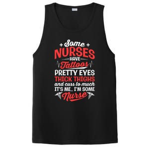 Some Nurse Have Tattoos Nursing Funny Rn Lpn Cna Gift PosiCharge Competitor Tank