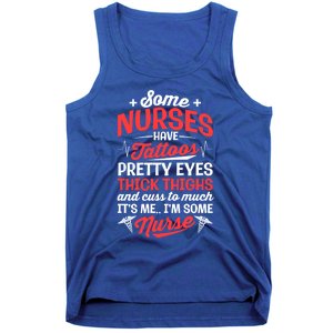 Some Nurse Have Tattoos Nursing Funny Rn Lpn Cna Gift Tank Top