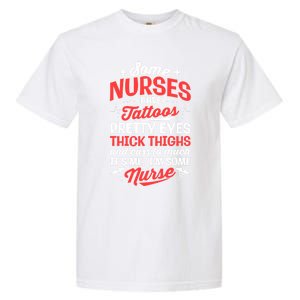 Some Nurse Have Tattoos Nursing Funny Rn Lpn Cna Gift Garment-Dyed Heavyweight T-Shirt