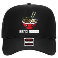 Send Noods Hoodie Funny Noodle Kawaii Adult Pun Ra High Crown Mesh Back Trucker Hat