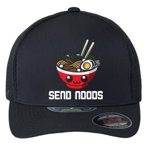 Send Noods Hoodie Funny Noodle Kawaii Adult Pun Ra Flexfit Unipanel Trucker Cap