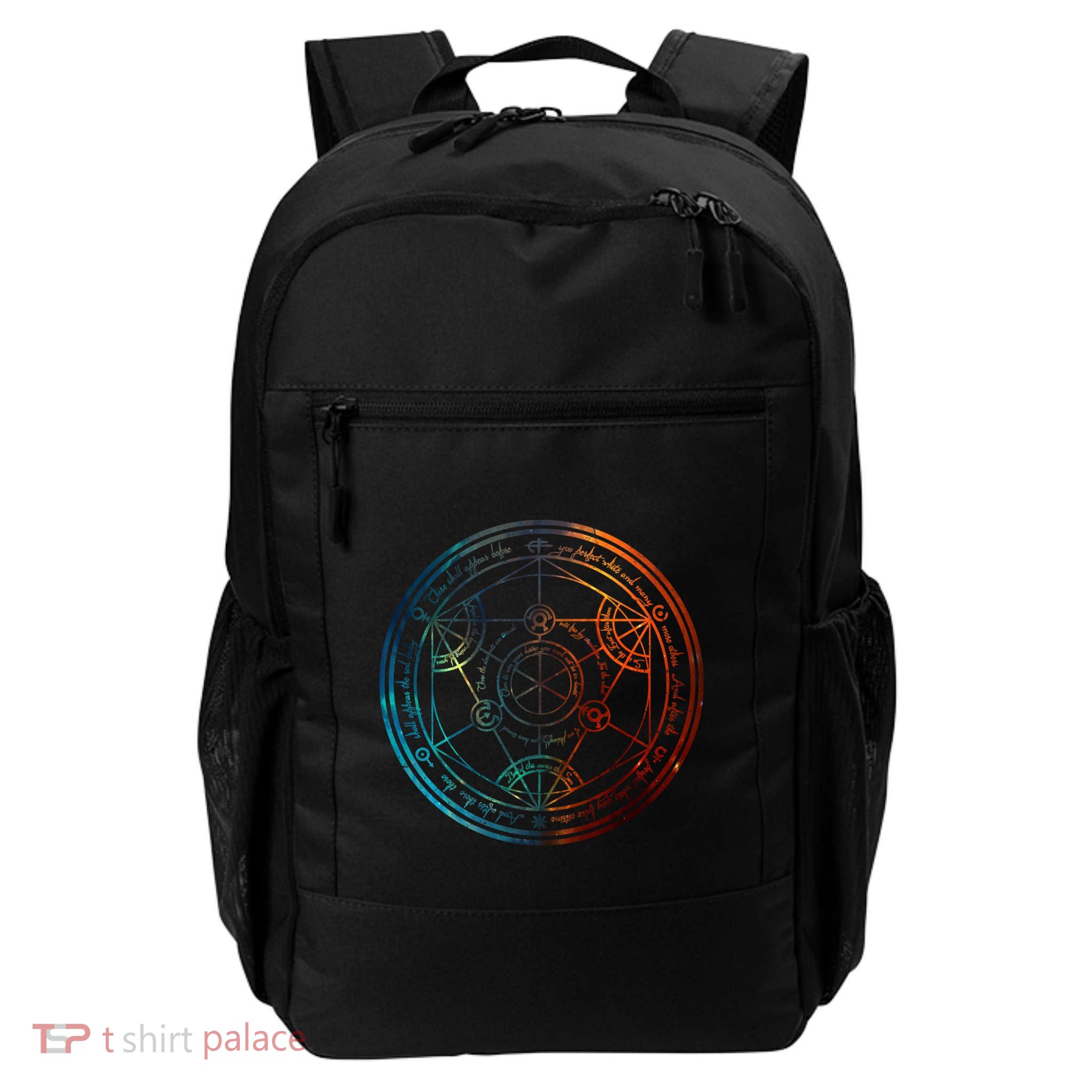 Space Nebula Human Transmutation Circle Daily Commute Backpack