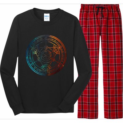 Space Nebula Human Transmutation Circle Long Sleeve Pajama Set