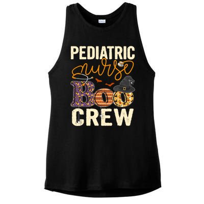 Scary Nurse Halloween Ghost Spider Pediatric Nurse Boo Crew Gift Ladies PosiCharge Tri-Blend Wicking Tank