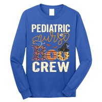 Scary Nurse Halloween Ghost Spider Pediatric Nurse Boo Crew Gift Long Sleeve Shirt