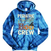 Scary Nurse Halloween Ghost Spider Pediatric Nurse Boo Crew Gift Tie Dye Hoodie