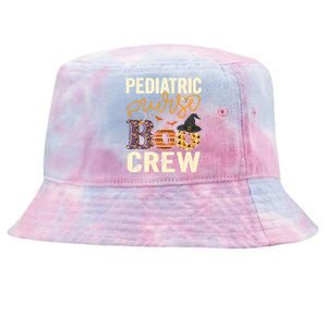 Scary Nurse Halloween Ghost Spider Pediatric Nurse Boo Crew Gift Tie-Dyed Bucket Hat