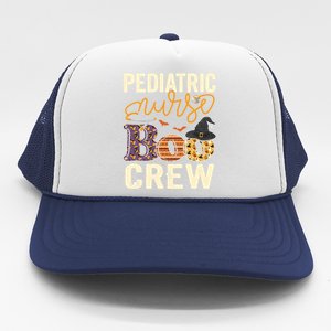 Scary Nurse Halloween Ghost Spider Pediatric Nurse Boo Crew Gift Trucker Hat