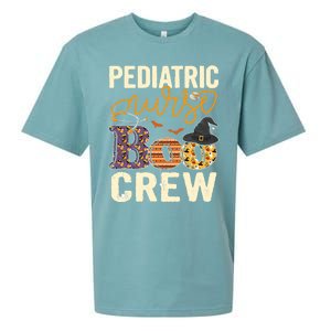 Scary Nurse Halloween Ghost Spider Pediatric Nurse Boo Crew Gift Sueded Cloud Jersey T-Shirt