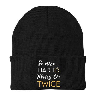So Nice Had To Marry Her Twice Wedding Vow Renewal Ceremony Beanie