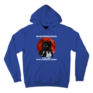 Science Nerdy Humor Chemistry Teacher Cat Feline Lover Meaningful Gift Hoodie