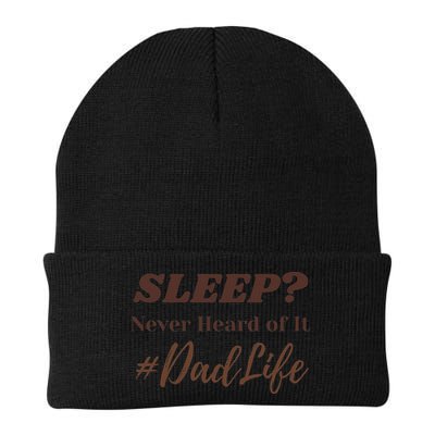 SLEEP Never Heard Of It Dad Life Funny Design Beanie
