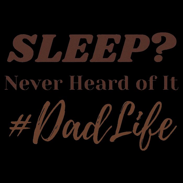 SLEEP Never Heard Of It Dad Life Funny Design Drawstring Bag