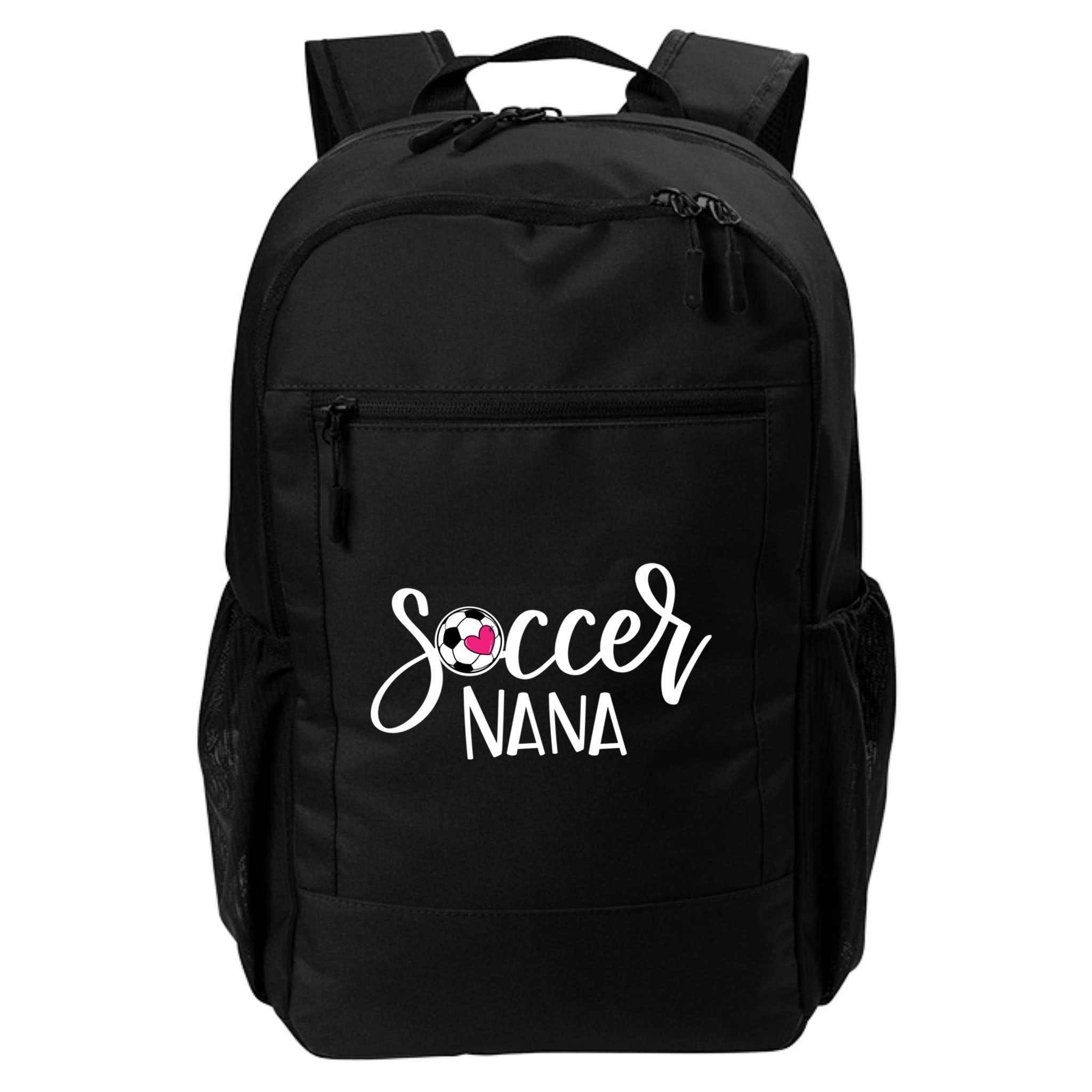 Soccer Nana Hand Lettered Gift For Nana With Ball And Heart Gift Backpack