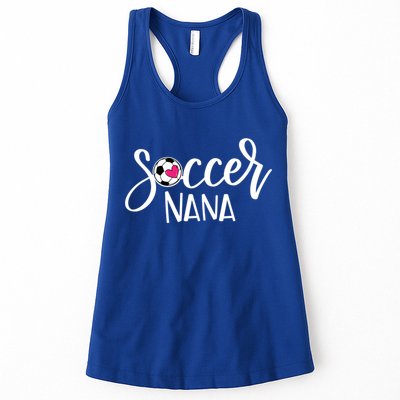 Soccer Nana Hand Lettered Gift For Nana With Ball And Heart Gift Womens Tank Top