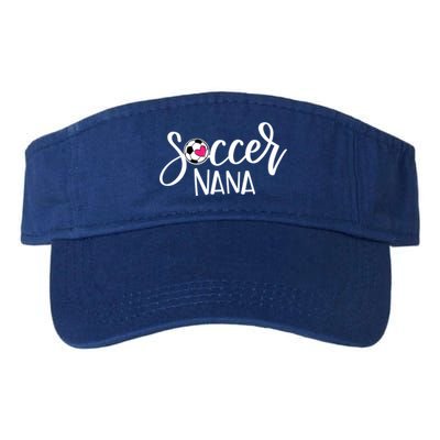 Soccer Nana Hand Lettered Gift For Nana With Ball And Heart Gift Visor