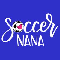 Soccer Nana Hand Lettered Gift For Nana With Ball And Heart Gift Kids T-Shirt
