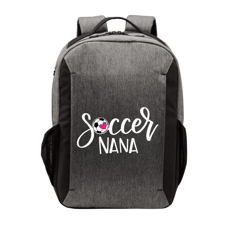Soccer Nana Hand Lettered Gift For Nana With Ball And Heart Gift Vector Backpack