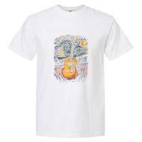 Starry Night Inspired Acoustic Guitar Garment-Dyed Heavyweight T-Shirt