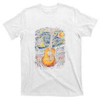 Starry Night Inspired Acoustic Guitar T-Shirt