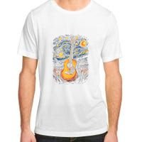 Starry Night Inspired Acoustic Guitar Adult ChromaSoft Performance T-Shirt