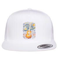 Starry Night Inspired Acoustic Guitar Flatbill Hat
