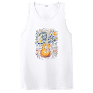 Starry Night Inspired Acoustic Guitar PosiCharge Competitor Tank