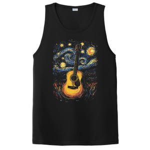 Starry Night Inspired Acoustic Guitar PosiCharge Competitor Tank