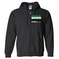 Syria Name In Arabic Syria Flag New Syrian Flag Syria Full Zip Hoodie