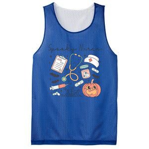 Spooky Nurse Icu Boo Crew Retro Halloween Costumes Gift Mesh Reversible Basketball Jersey Tank