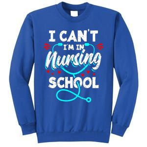 Student Nurse I Cant Im In Nursing School Gift Sweatshirt