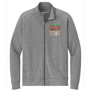 Silent Night In My Mind Black African American Christmas Stretch Full-Zip Cadet Jacket