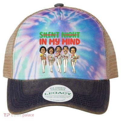 Silent Night In My Mind Black African American Christmas Legacy Tie Dye Trucker Hat