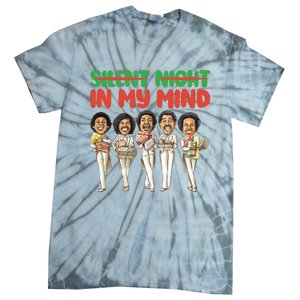 Silent Night In My Mind Black African American Christmas Tie-Dye T-Shirt