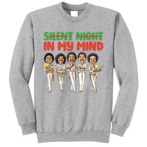 Silent Night In My Mind Black African American Christmas Tall Sweatshirt