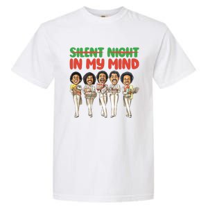 Silent Night In My Mind Black African American Christmas Garment-Dyed Heavyweight T-Shirt