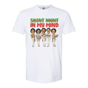 Silent Night In My Mind Black African American Christmas Softstyle CVC T-Shirt