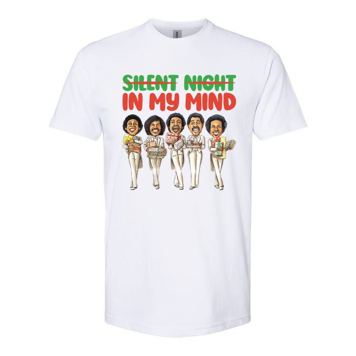 Silent Night In My Mind Black African American Christmas Softstyle CVC T-Shirt