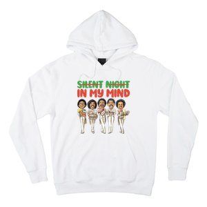 Silent Night In My Mind Black African American Christmas Hoodie