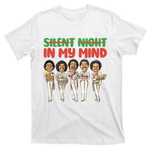 Silent Night In My Mind Black African American Christmas T-Shirt